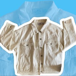 Vintage Billblass Cream Jeans Jacket 🧥